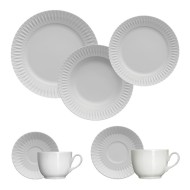 Jogo Para Jantar Cha e Café 42 Pecas Diamante Porcelana Germer